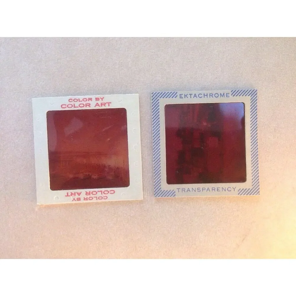 Lot 5 Vtg Family Travel Vacation Cardiff Hill Ektachrome Photos Color Art Slides